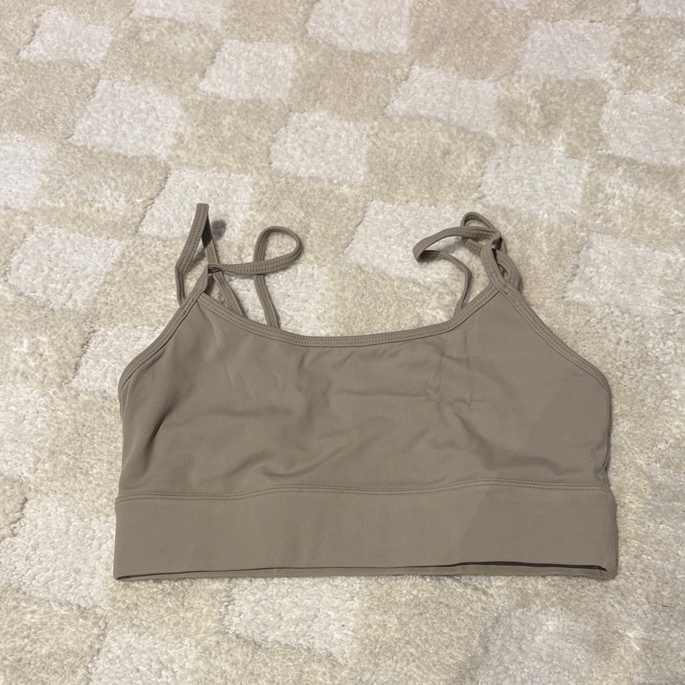 Adanola Women's Tan Sports Bra - Size Small